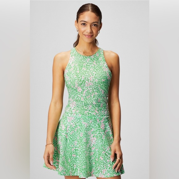 Fabletics flounce matching set skirt/skort bra tank floral 2X pickleball - Picture 2 of 13